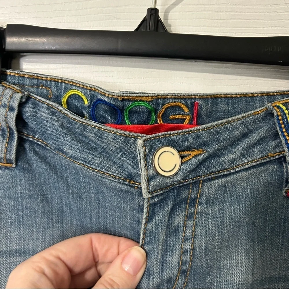 COOGI Australia Colorful embroidered womens denim jeans size 7/8. - Picture 5 of 16